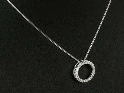 Círculo De Vida 14 mm Con Óxido De Circonio, Plata 925 - Imagen Estandar - 3