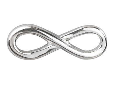 Separadores Infinitos 13mm, Plata 925, Bolsa De 5