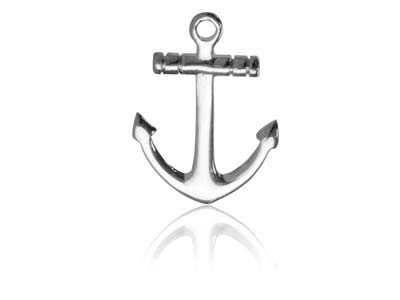 Colgante Ancla 13mm, Plata 925