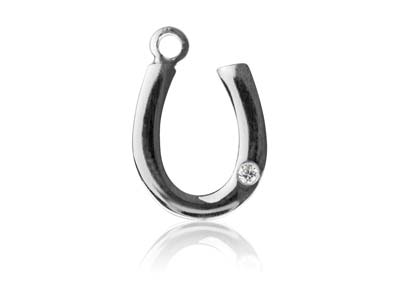 Charm-Herradura-12 mm,-Plata-925