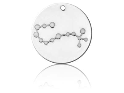 Colgante Constelacin De Escorpio, 20mm, Plata 925