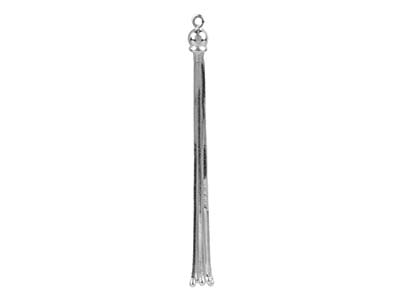 Borla De 6 Hilos De Cadena De Serpiente Diamantada 1,6mm 55mm, Plata925