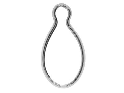Colgante Con Engaste Cerrado, Formaovalada, 6x 4 mm, Plata 925, Bolsa De 5 - Imagen Estandar - 2