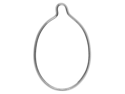 Colgante Con Engaste Cerrado, Formaovalada, 14x 10 mm, Plata 925, Bol Sa De 5 - Imagen Estandar - 2