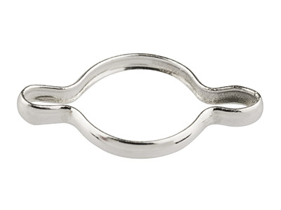 Conector Engarzado Cerrado, Forma Redonda 5 mm, Plata 925, Bolsa De 5 - Imagen Estandar - 1