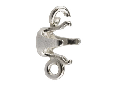 Separador Chaton De 4 Garras Para Piedras De 4mm, Plata 925