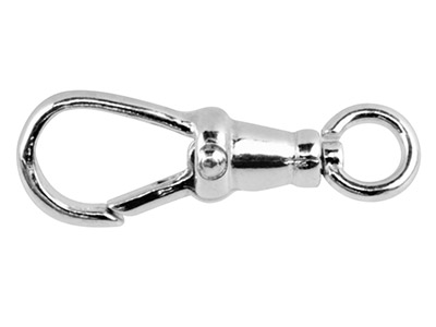 Mosquetn Giratorio Con Anilla Abierta 23mm, Plata 925