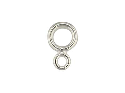 Anillo Con Extremo Cerrado Doble, Anillo Pequeño De 2,60mm, Anillo Grande De 4,50mm, Plata 925, Paquete