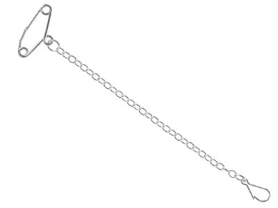 Cadena De Seguridad Para Broche, Plata 925. - Imagen Estandar - 1