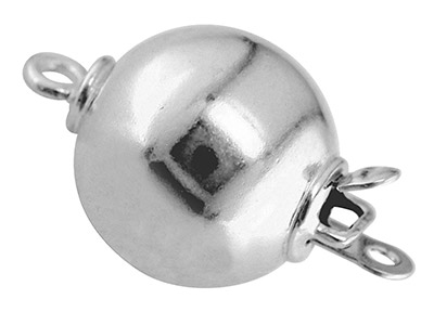 Cierre De Bola De 10mm, Plata 925