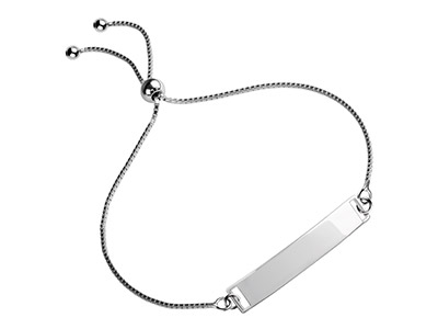 Cierre De Bola Ajustable Con Cadenaveneciana, 25 cm, Plata 925 - Imagen Estandar - 2