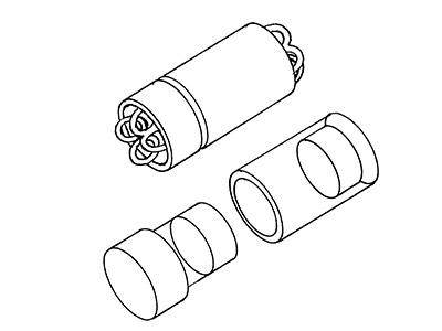Tubo De Cierre Magn{tico 13 X 5 mm,plata 925 - Imagen Estandar - 2