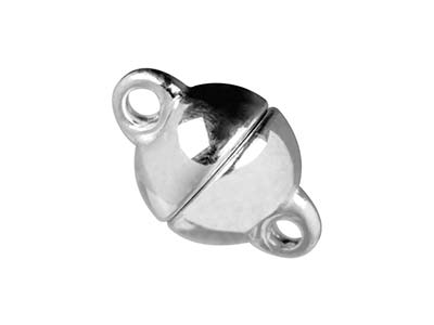 Langer Cierre Magntico De Bola De10mm, Plata 925