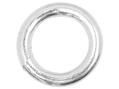Anillo De Extremo Cerrado De 4 mm, Plata 925, Paquete De 10 Redondo - Imagen Estandar - 1