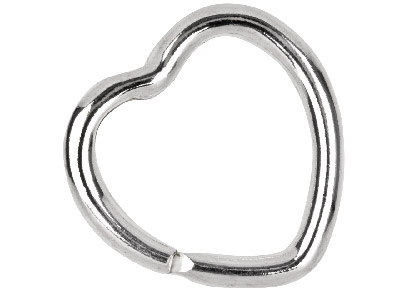 Llavero Corazón 30 mm, Plata De Ley925 - Imagen Estandar - 2