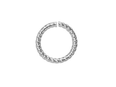 Anillo De Cierre Torcido 8mm, Plata 925