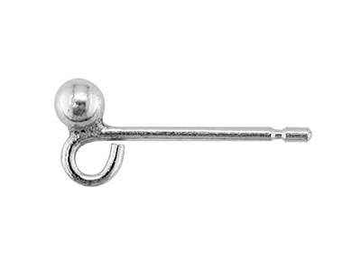 Varilla Con Bola Y Anillo De 2,5 Mm, Plata 925, Bolsa De 3 Pares - Imagen Estandar - 1