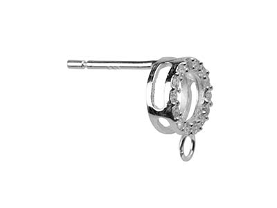 Zirconia Cúbica Engastada En Canal Y Anillo En Plata De Ley, Pack De 2 - Imagen Estandar - 1