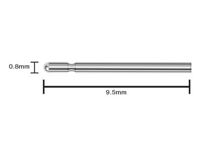 Alfileres De 9,5 X 0,8 MM Para Pendientes, Plata 925, Bolsa De 10 Pares 100% Plata Reciclada - Imagen Estandar - 3