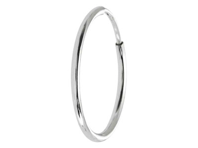 Cr{ole De 12 mm, Plata 925, Par - Imagen Estandar - 4