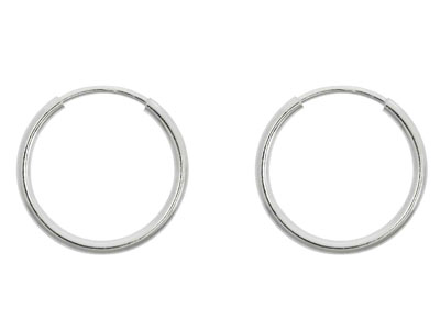 Aro Estilo Criolla De 16mm, Plata 925, Par