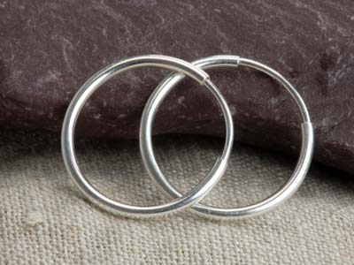 Aro Estilo Criolla De 16 mm, Plata 925, Par - Imagen Estandar - 7