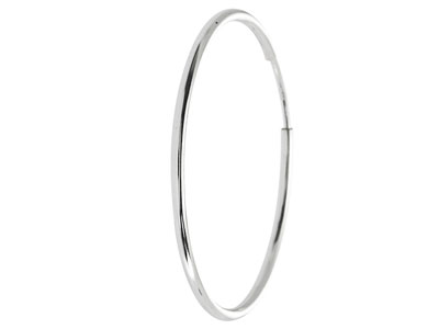 Aro 38 mm, Plata 925, Par - Imagen Estandar - 4