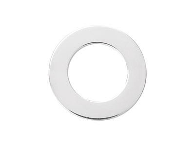 Arandela Plana 20mm, Plata 925 Templada, Bolsa De 3