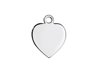 Colgante Corazón En Blanco 10 mm Más Anilla, Plata 925, Bolsa De 5 - Imagen Estandar - 1