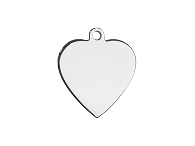 Colgante Corazón En Blanco 15 mm Más Anilla, Plata 925, Bolsa De 3 - Imagen Estandar - 1