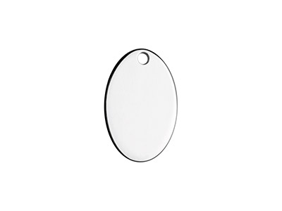 Colgante Ovalado En Blanco 15 X 10 mm, Plata 925, Bolsa De 3 - Imagen Estandar - 1