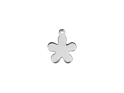 Blank Pendentif Fleur 10 mm, Plata 925, Bolsa De 5 - Imagen Estandar - 1
