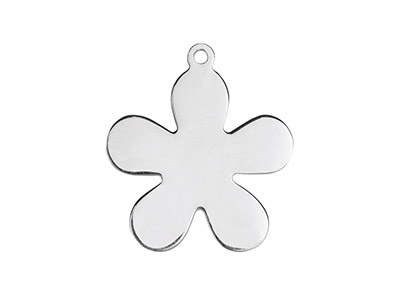 Colgante Flor Pieza En Bruto 20 mm,plata 925, Bolsa De 3 - Imagen Estandar - 1