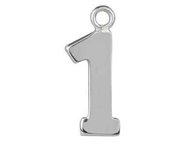 Colgante Nmero 1, Plata 925