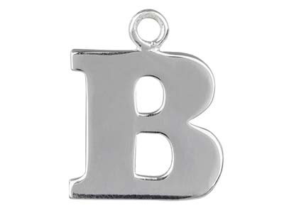 Colgante Letra B, Plata 925 - Imagen Estandar - 1