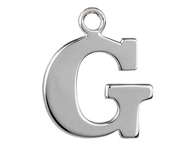 Colgante Letra G, Plata 925 - Imagen Estandar - 1