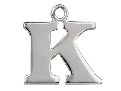 Colgante Letra K, Plata 925 - Imagen Estandar - 1