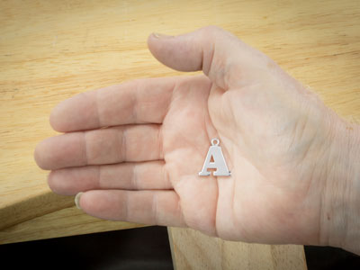 Colgante Letra K, Plata 925 - Imagen Estandar - 2