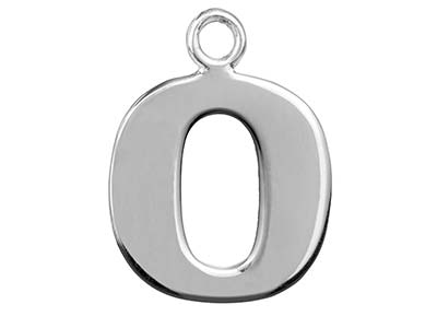 Colgante-Letra-O,-Plata-925