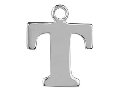 Colgante Letra T, Plata 925 - Imagen Estandar - 1