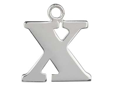 Colgante Letra X, Plata 925 - Imagen Estandar - 1