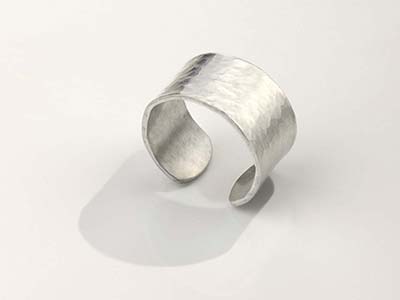 Anillo En Blanco 12 X 57 mm, Plata 925 Estampado - Imagen Estandar - 2