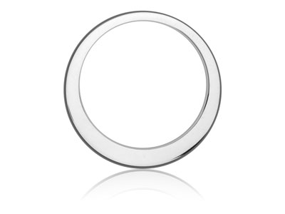 Abrazadera Asimtrica 32mm, Plata 925