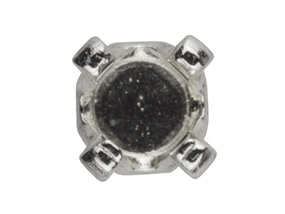 Engaste De Garra 4 Garras 3 mm, Plata 925, Por Pieza - Imagen Estandar - 2