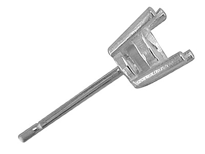 Varilla Chatón Varilla De 4 Puntas Para Piedra De 5 mm, Plata 925, Porpieza - Imagen Estandar - 2