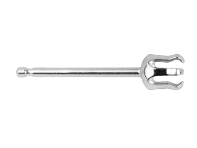 Varilla Chatn 6 Puntas Para Piedrade 3mm, Plata 925, Bolsa De 5 Pare S Clavija.
