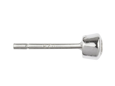 Varilla Chatón De 4 mm Engastado Enbisel, Plata 925, Bolsa De 5 Pares - Imagen Estandar - 3