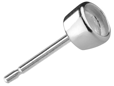 Varilla De Engaste Cerrado Para Chatn De 5 Mm, Plata 925, Bolsa De 5 Pares