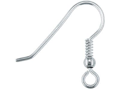 Gancho De Alambre, Plata 925 Ref. 07462, Bolsa De 3 Pares
