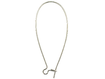 Gancho De Hilo Con Seguridad, Extraancho 46 mm, Plata 925, Bolsa De 5 Pares - Imagen Estandar - 1
